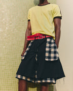Balance Tartan Layered Shorts - Black