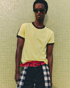 WWYN Ringer Pastel T-Shirt - Yellow