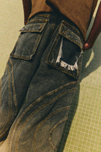 LaSol - Flame Denim Pants - Ash