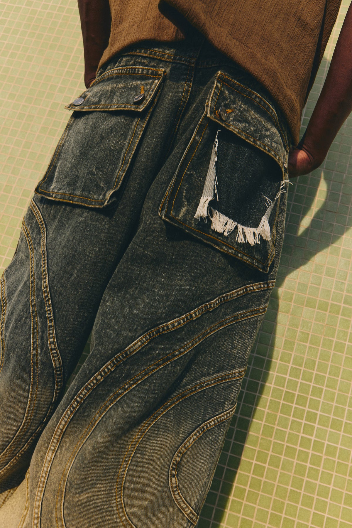 LaSol - Flame Denim Pants - Ash
