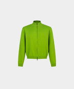 Apres Knit Zip Up Sweater - Green