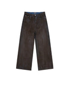 Waxed Jeans - Brown