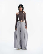 Technical Asymetrical Top - Grey