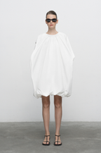 Balloon Dress - White