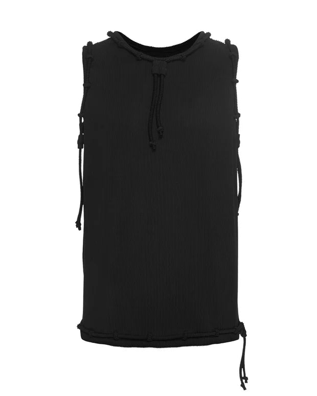 3D Lasso Tank Top - Black