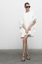 Balloon Dress - White