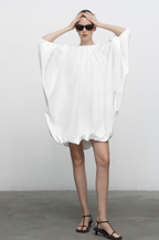Balloon Dress - White
