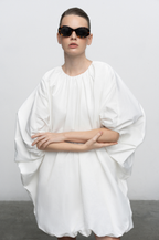 Balloon Dress - White