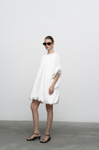 Balloon Dress - White