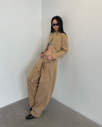 Asymetrical Pant - Khaki