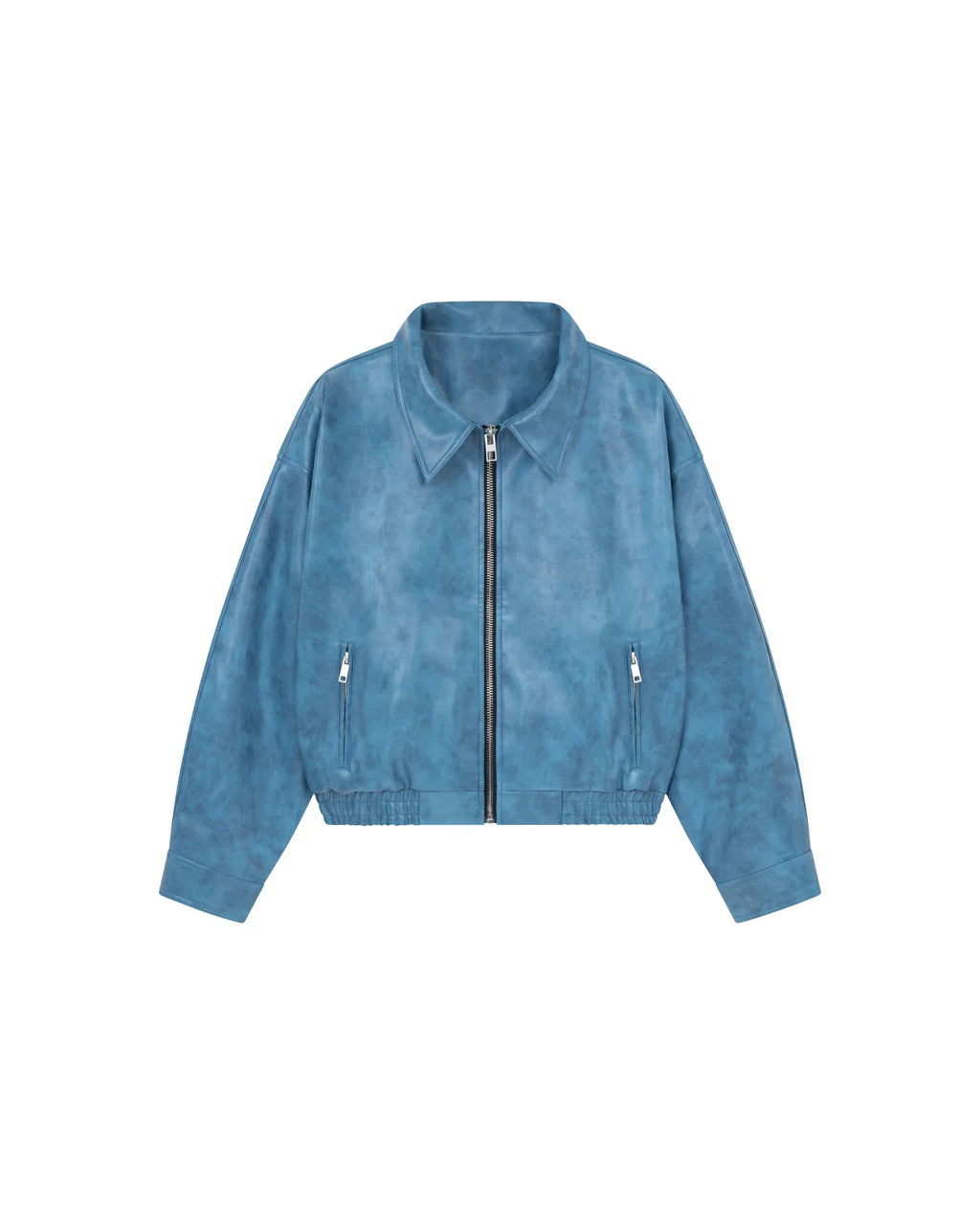 Leather Jacket - Blue