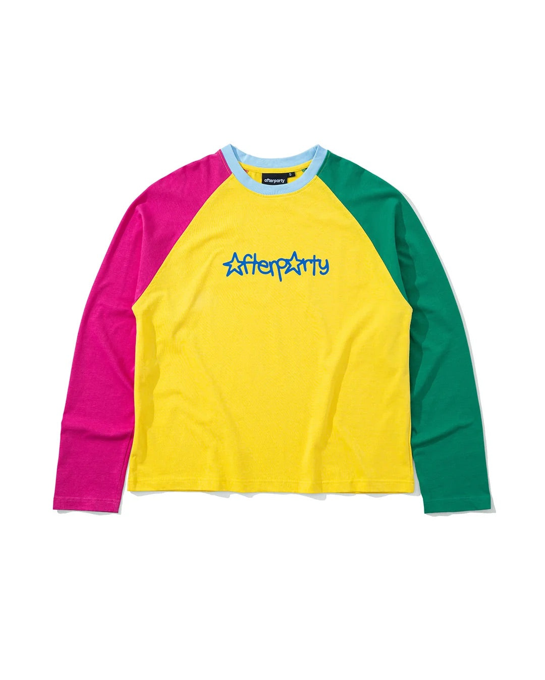After Party Star Letter Raglan - Yellow