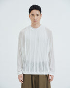 Cacoon Pleated Shirt - White