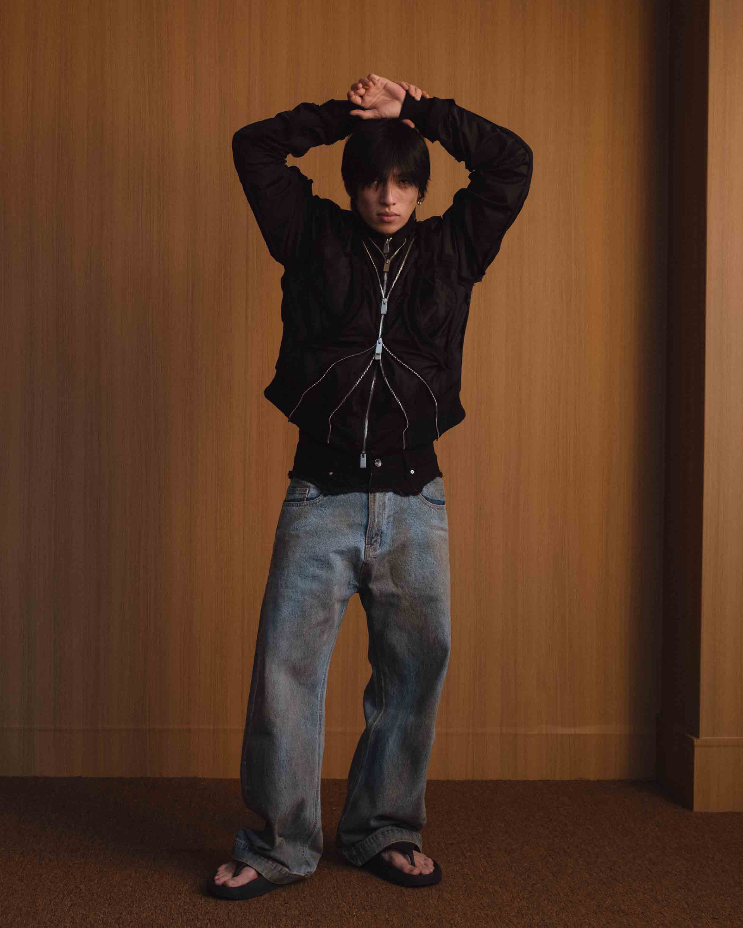 Dual-Waist Jeans - Denim