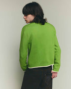 Apres Knit Zip Up Sweater - Green