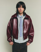 Leather Jacket - Burgundy