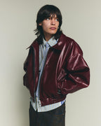Leather Jacket - Burgundy