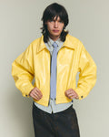 Leather Jacket - Yellow