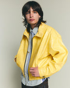 Leather Jacket - Yellow