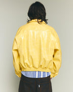 Leather Jacket - Yellow