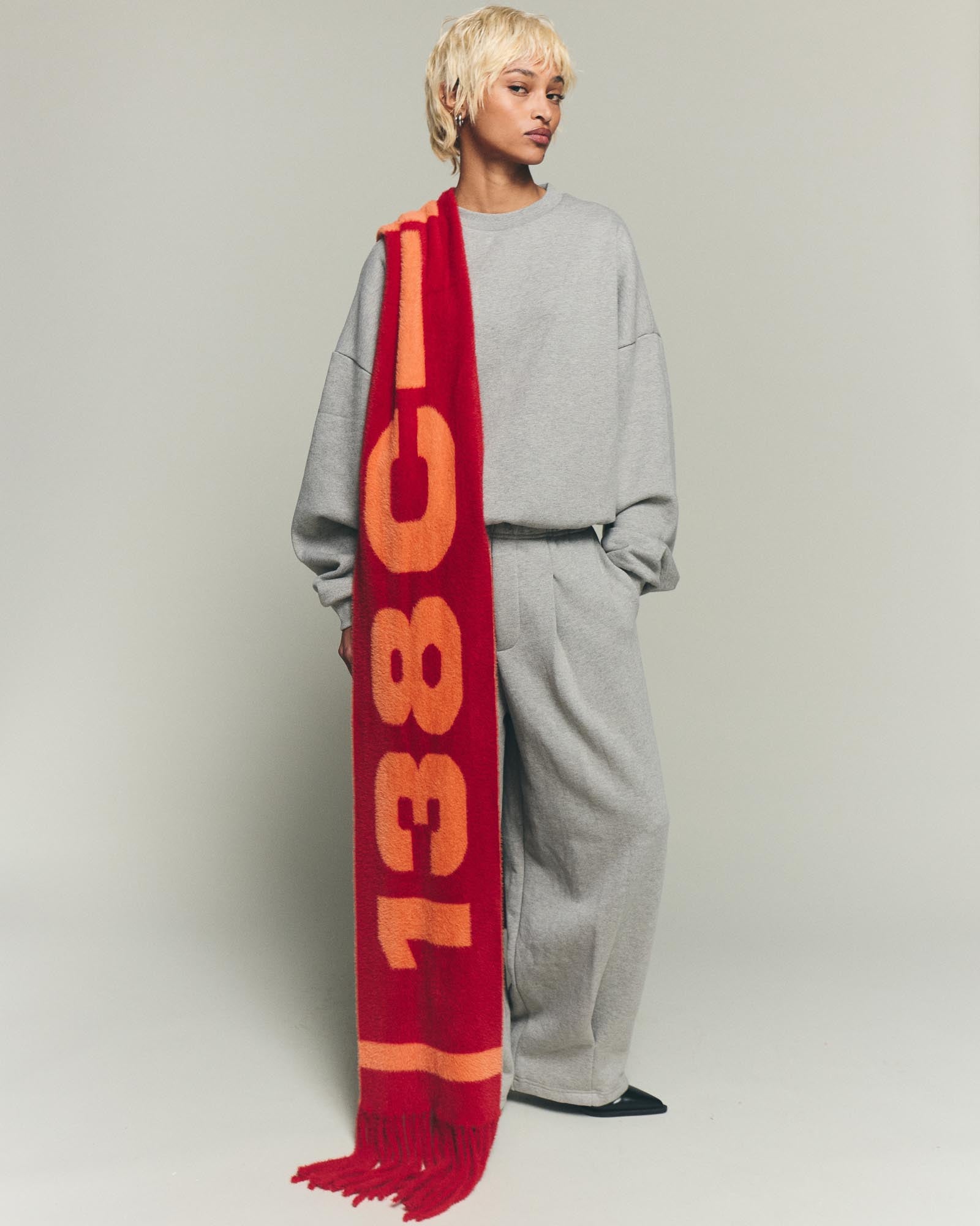 Day Glow Supporters Scarf - Red