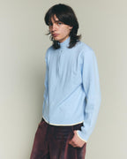 Apres Knit Zip Up Sweater - Baby Blue