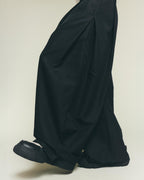 Pleated Wide Pants - Black