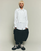 Modular Poplin Shirt - White