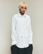Modular Poplin Shirt - White