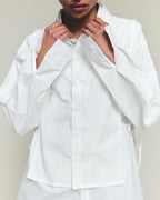 Modular Poplin Shirt - White