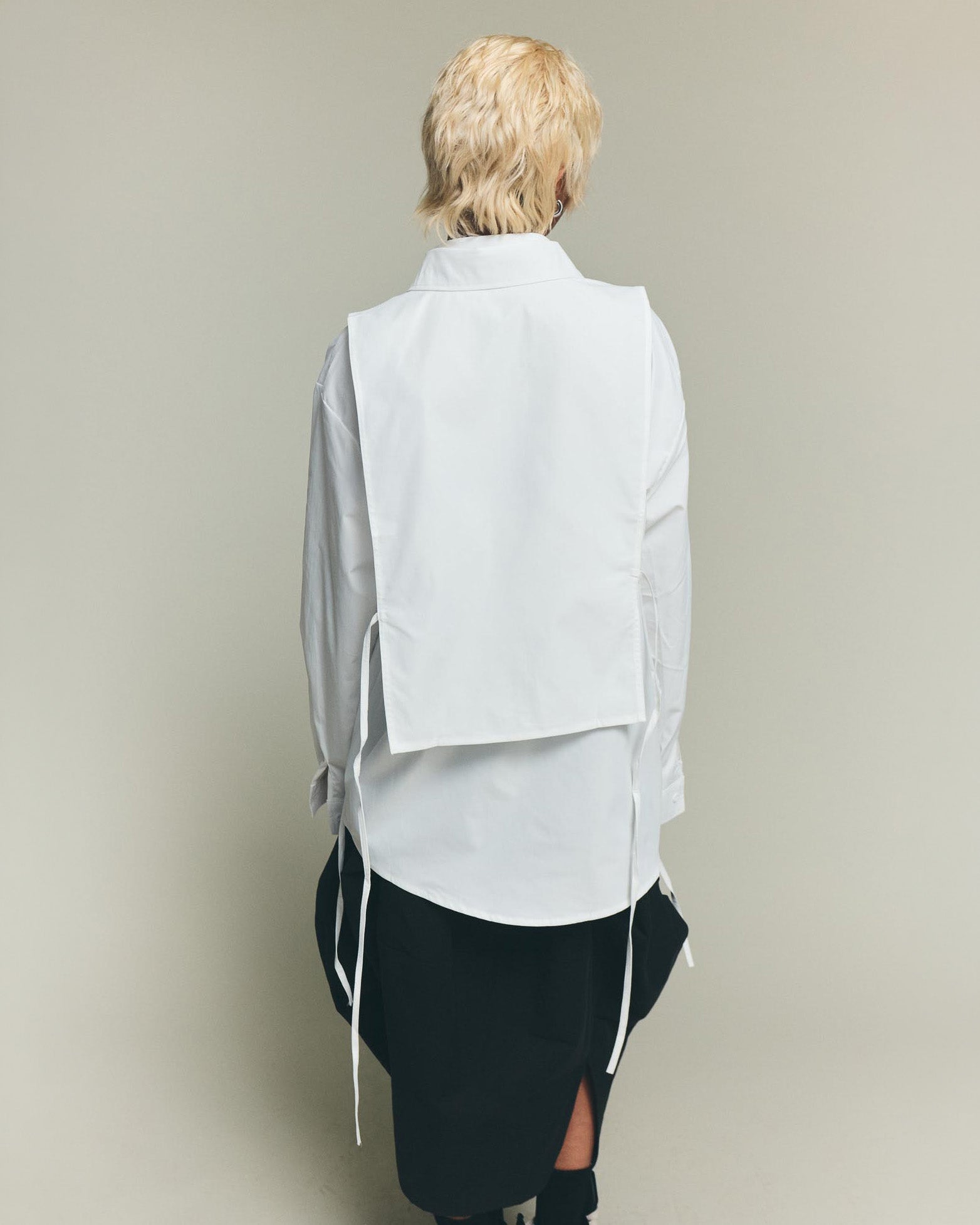 Modular Poplin Shirt - White