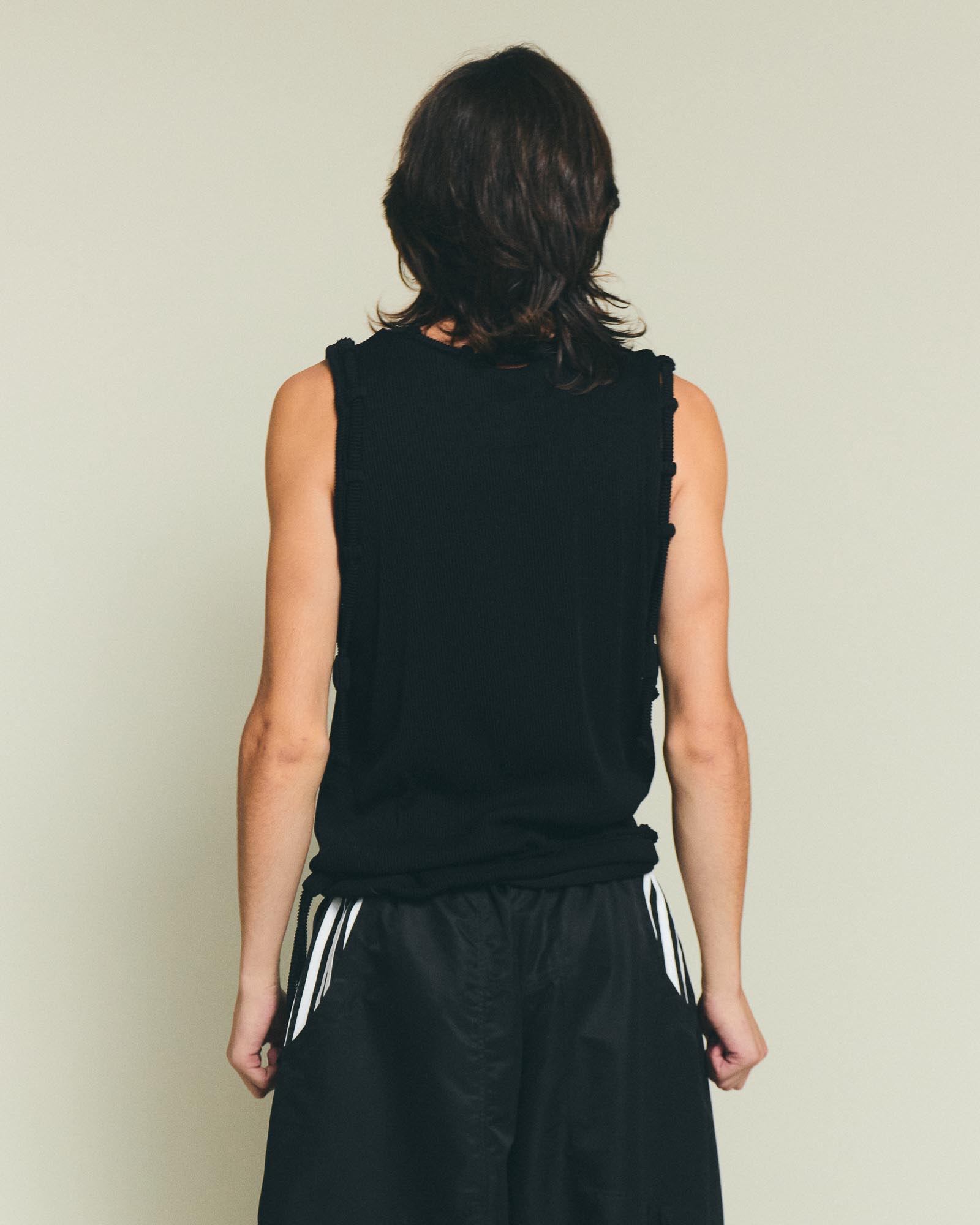 3D Lasso Tank Top - Black