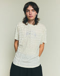 Club Print T Shirt - Vanilla