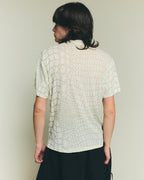 Club Print T Shirt - Vanilla