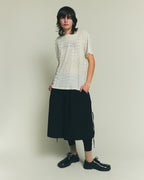 Club Print T Shirt - Vanilla