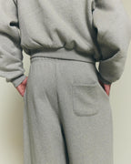 Pleated Track Pants - Cement