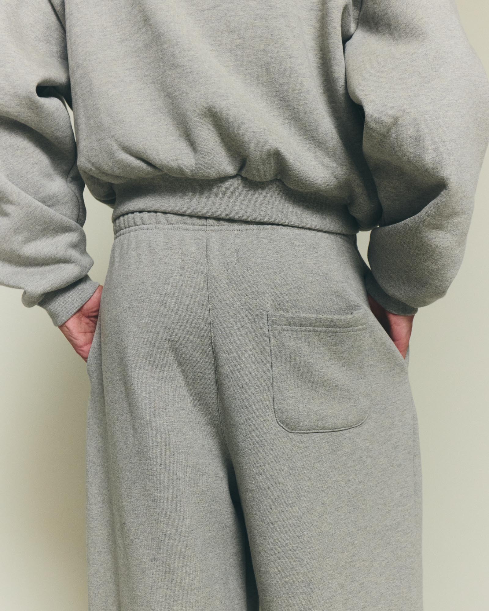 Pleated Track Pants - Cement