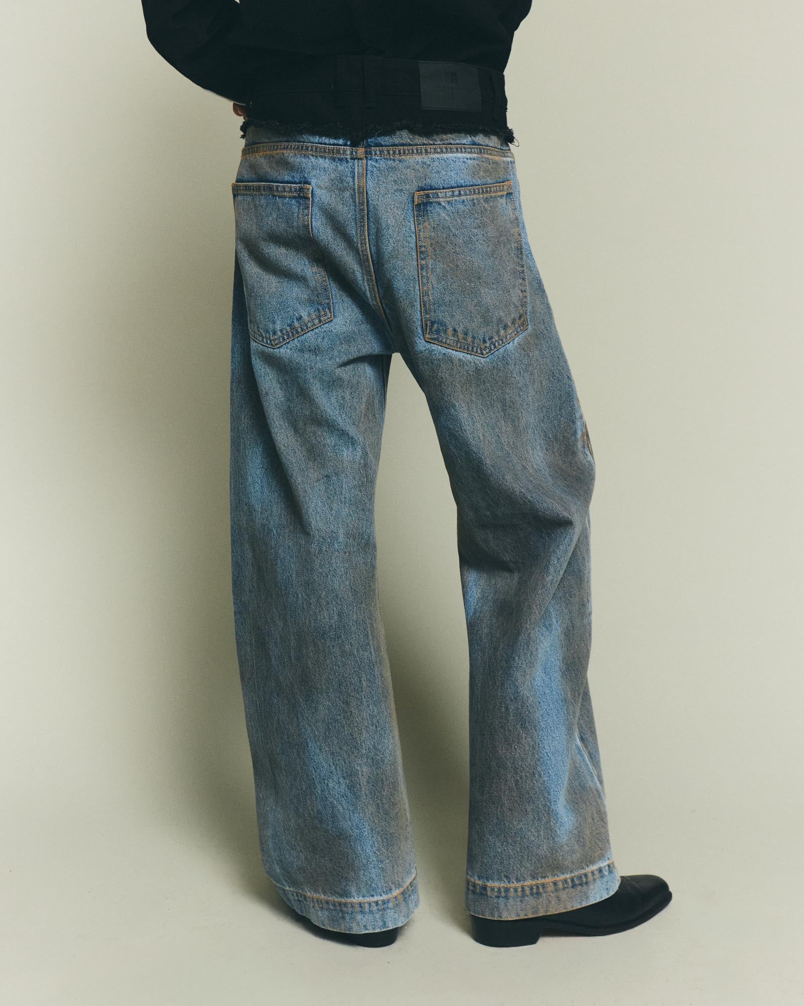 Dual-Waist Jeans - Denim