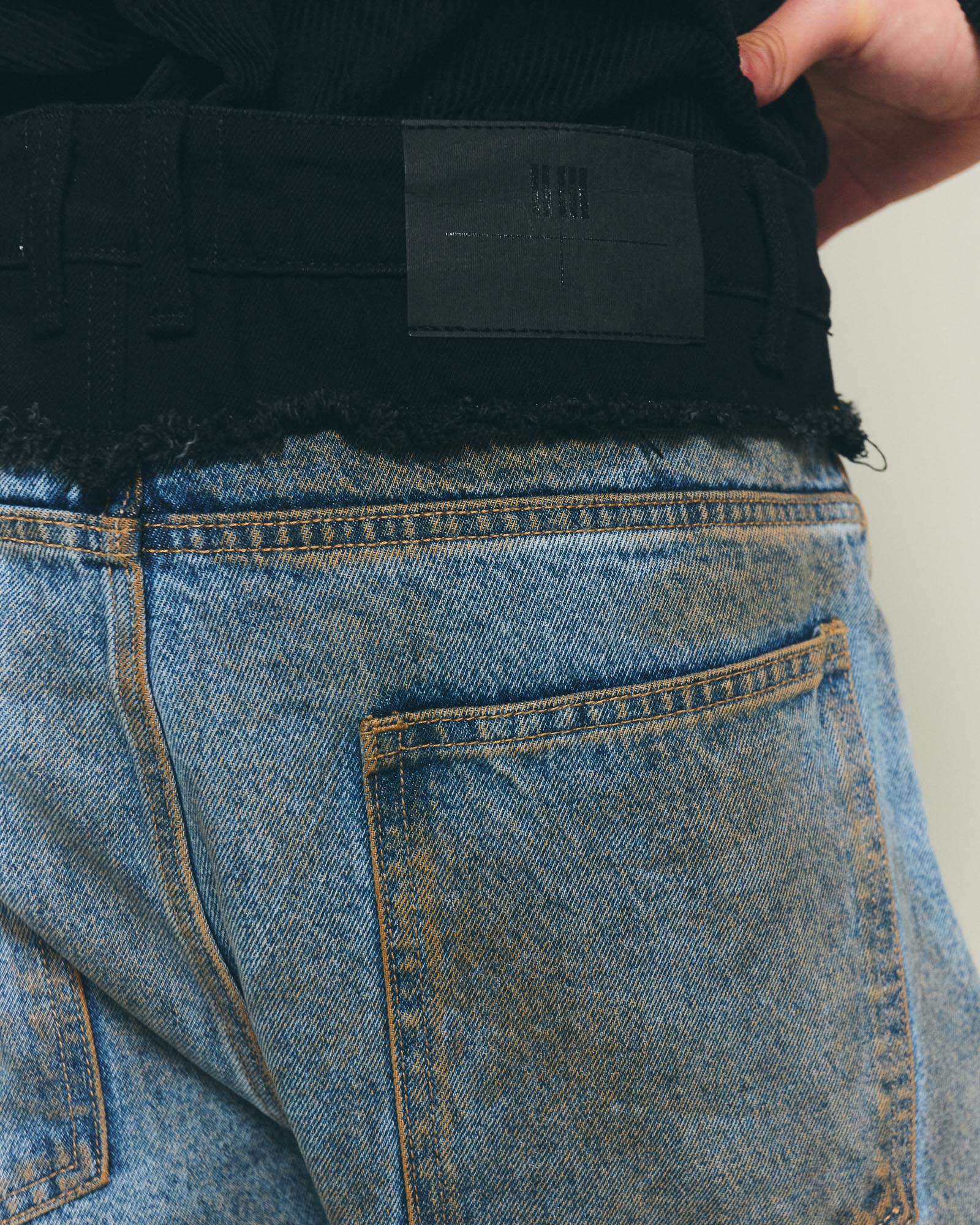 Dual-Waist Jeans - Denim
