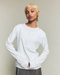 Dual Layer Henley Shirt - White