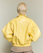 Leather Jacket - Yellow