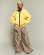 Leather Jacket - Yellow
