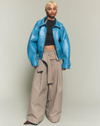 Leather Jacket - Blue