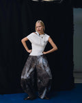Asymmetrical drop-shoulder - White