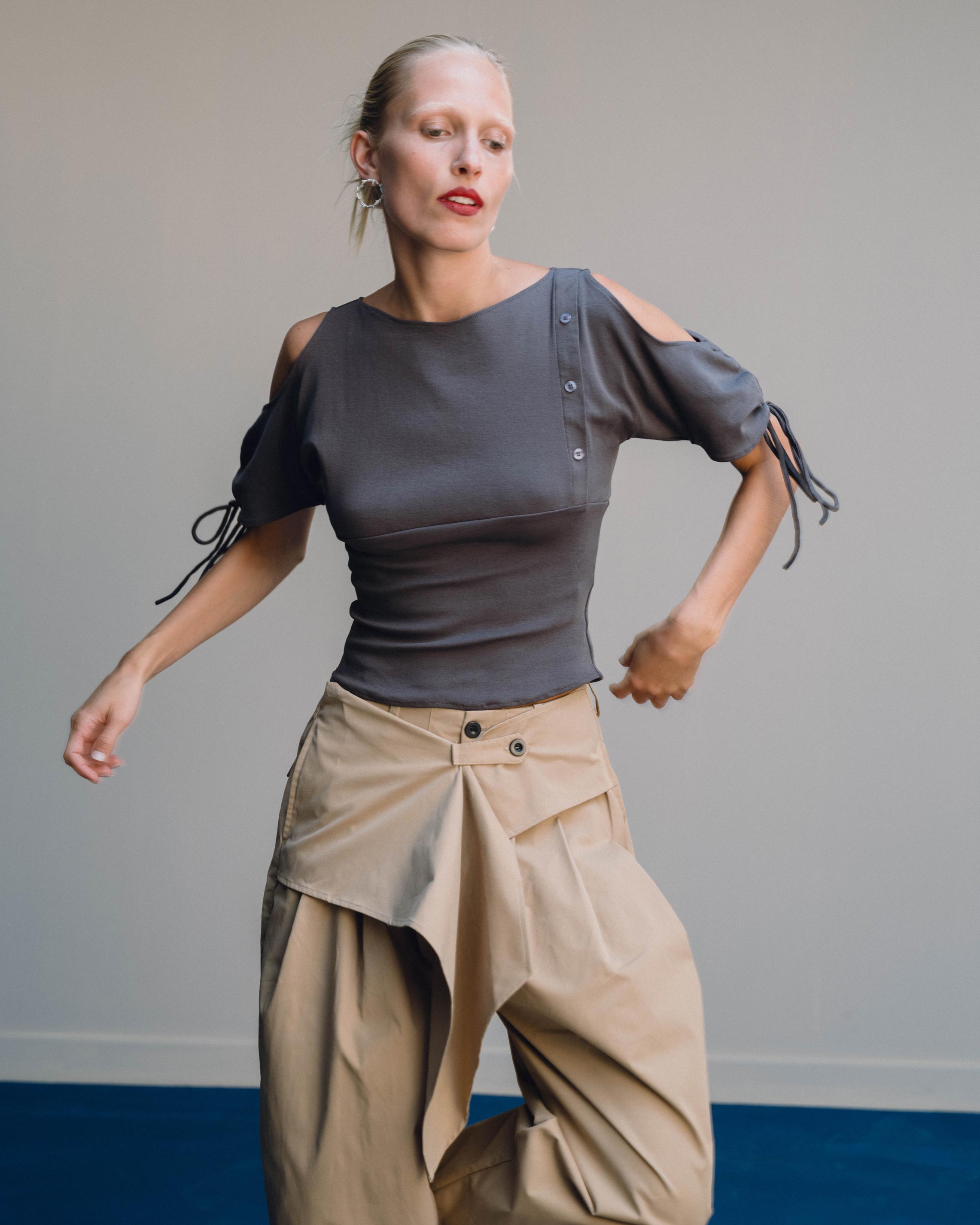 Asymetrical Pant - Khaki