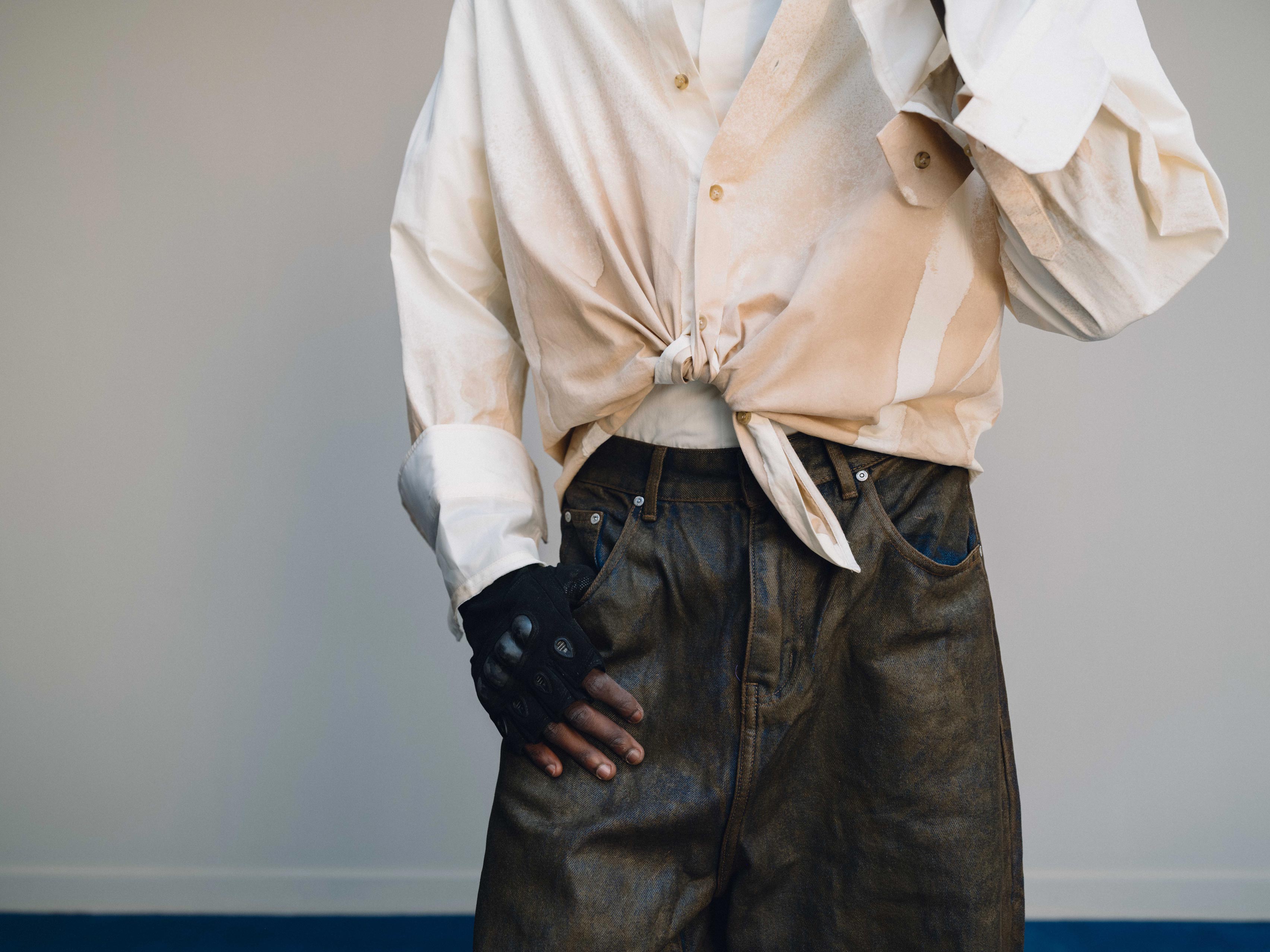 Coffee Stain Shirt - Cream