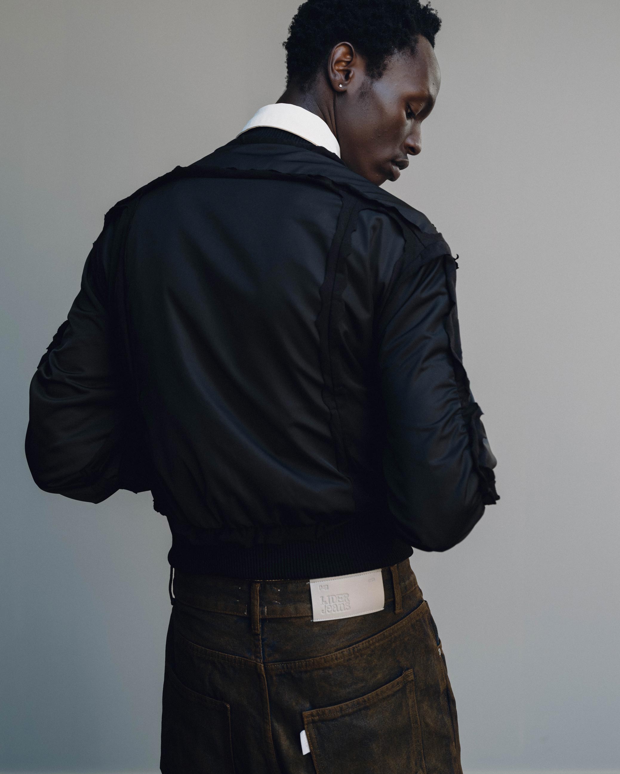 SPYDER MULTI ZIPPER FRINGE BOMBER JACKET