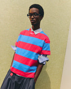 Lasol Striped T shirt - Red and blue