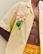 Victim Of The Prime Florist Shirt - Butter Yellow