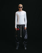 Dual Layer Henley Shirt - White